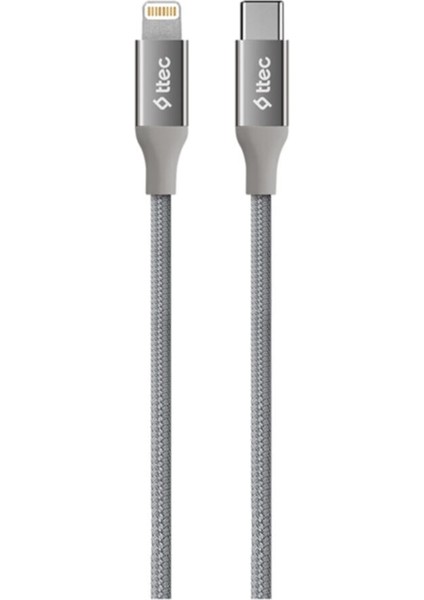 AlumiCable USB-C - Lightning Hızlı Şarj Kablosu 150 cm Uzay Grisi 2DK41UG