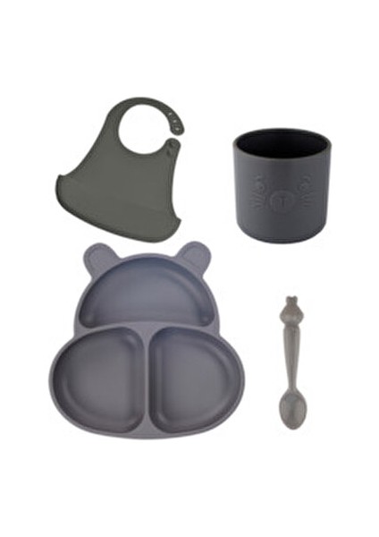 Beslenme Seti Gıda Sınıfı Silikon 6 Ay ve Üzeri Bebekler İçin Toksik Madde İçermez
