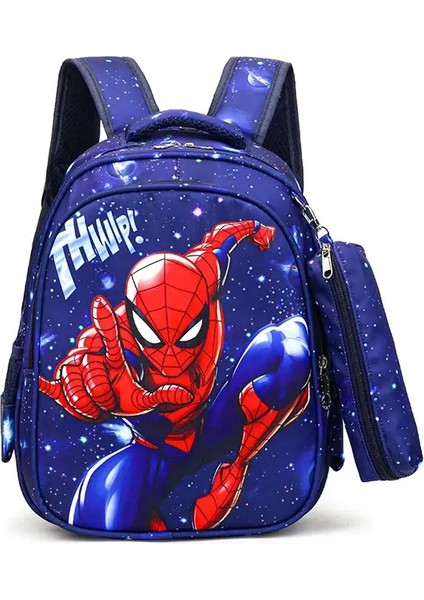 Örümcek Adam Okul Çantası, Kalem Kılıfı ile Süper Kahraman Tam Baskı Sırt Çantası Seyahat Çantası, Okul Için, Dış Aktiviteler Gündelik Rolor: Spider Man-A (Yurt Dışından)