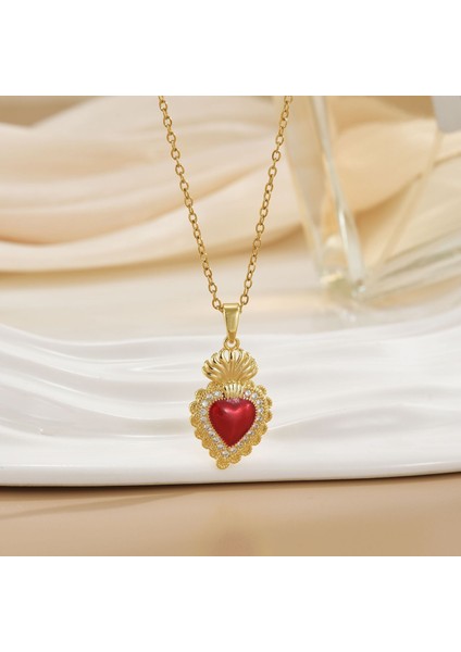 Yeni Kıdemli Işık Duygusu Lüks Titanyum Çelik Kolye Kadın Niş Tasarım Baharatlı Kız Inci Köprücük Kemiği Zinciri Moda Yüz Aksesuarları ile (Yurt Dışından)