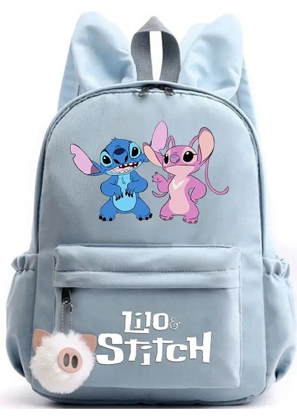 Lilo Stitch Kız Çocuk Öğrencisi Için Sevimli Sırt Çantası Tavşan Kulakları Mochila Renk: 003 (Yurt Dışından)