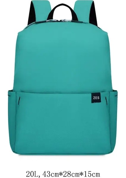 Unisex Çok Renkli Çok Boyutlu Sırt Çantaları Mektup Baskı Logosu Özel Erkekler Kadın Su Geçirmez Moda Kolej Küçük Okul Çantası Sırt Çantası Renk: 20L Yeşil (Yurt Dışından)