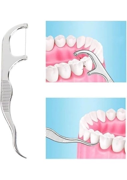 Diş Temizleme Seti 7 Parça Paslanmaz Çelik Ağız Diş Tartar Sökücü Temizlik Bakım Seti Anahtarlık Kaliteli (Yurt Dışından)