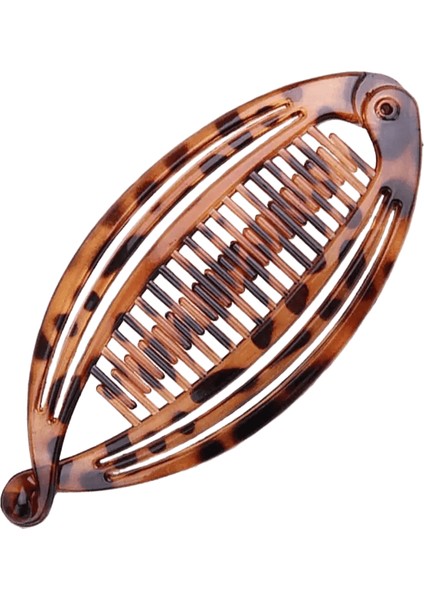 Sıcak Yeni Moda Muz Klips Seti Balık Klips Sarmal Saç E Saçları Tarak Boncuklu Saç Klipli Saç Tarağı Headrescolor: Leopar/beden: H4034 (Yurt Dışından)