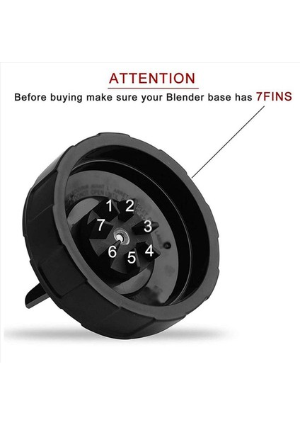 Ninja Blender Parçaları Için 7 Kanatçıklı Çıkarıcı Bıçaklar ve Yıkayıcı Kauçuk (Yurt Dışından) fiyatları