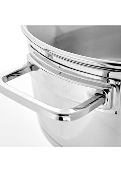 8 Parça Paslanmaz Çelik Tencere Seti Şık Tasarım ve Dayanıklılık