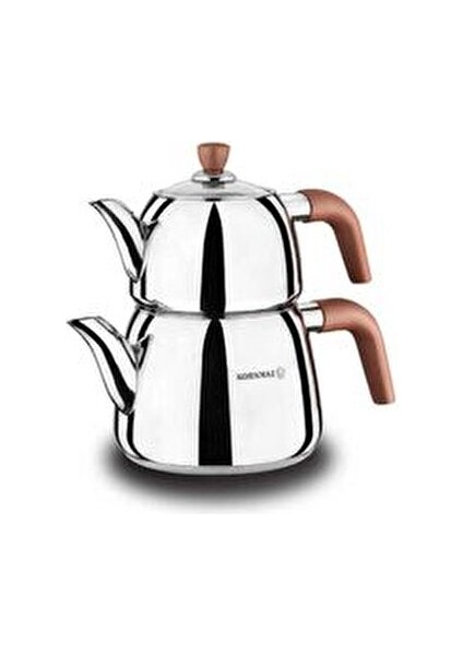 Rosa Vita Çaydanlık Takımı 2 lt Paslanmaz Çelik Estetik Tasarım Isıya Dayanıklı