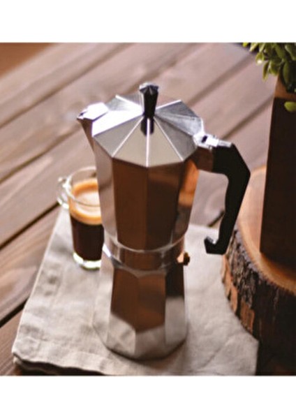 Palazzo Moka Pot 15,3x9,5x15,5 cm Alüminyum Malzeme ile Şık Tasarım modelleri