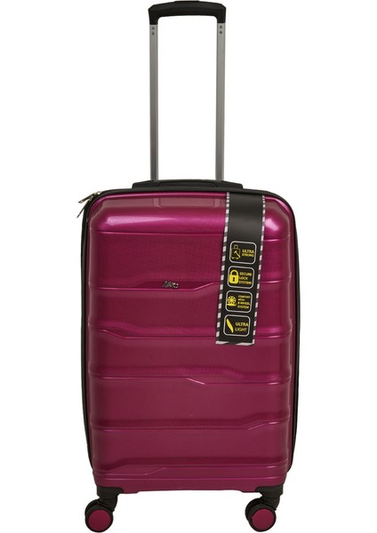 Pp Orta Boy Valiz - Mürdüm - 68X37X27 cm