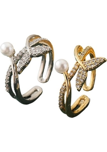 Kadınlar Için Inci Balık Kuyruğu Yüzük, Üstü Açık Ayarlanabilir Yüzük (Yurt Dışından) fiyatları