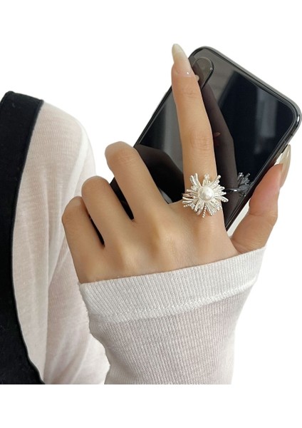 Kadınlar Için Gümüş Yüzük, Ayarlanabilir Ağızlı, Işaret Parmağı Yüzüğü. (Yurt Dışından)