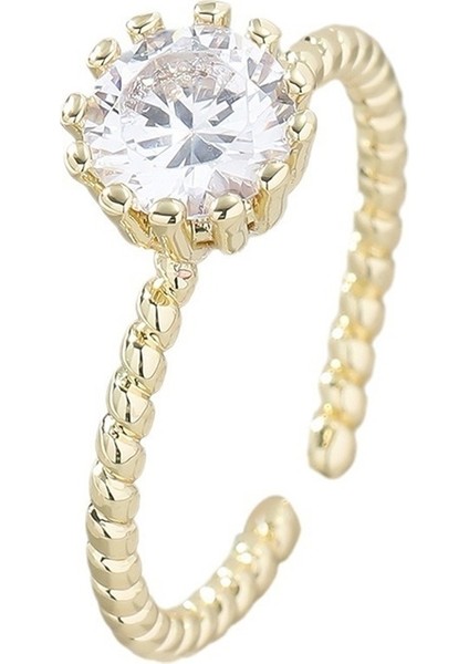 Kadınlar Için Renkli Zirkonyum Açık Yüzük (Yurt Dışından)