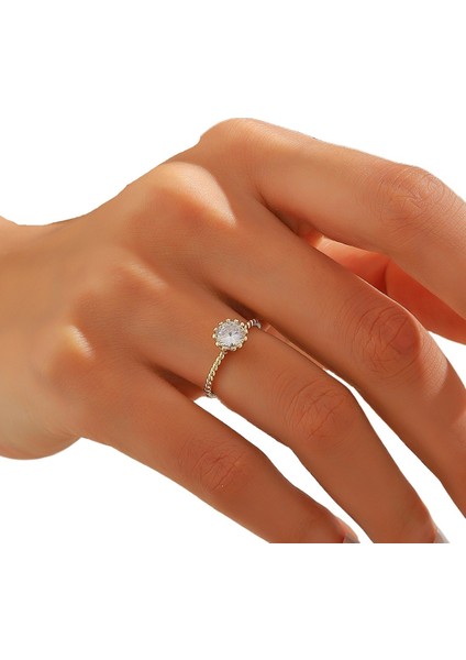 Kadınlar Için Renkli Zirkonyum Açık Yüzük (Yurt Dışından) fiyatları