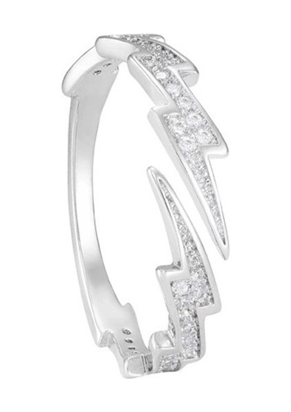 Şimşek Desenli Yüzük, Çok Amaçlı Erkek Yüzüğü, Ayarlanabilir. (Yurt Dışından)