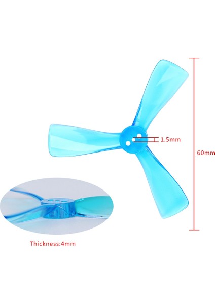 Nazgul Cine 2525 2,5 Inç 3 Kanatlı Pervane Cw Ccw - Mavi (Yurt Dışından) fiyatları