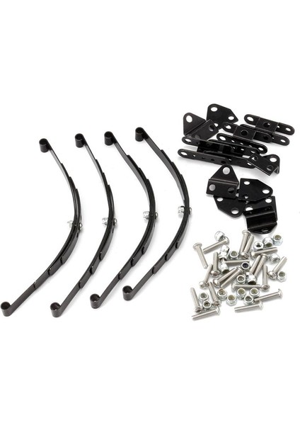 1/10 D90 Rc Paletli Araç Parçaları Için 4 Adet 1/10 Yaprak Yay Seti Siyah (Yurt Dışından)