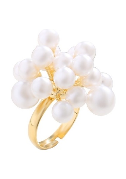 Çiçek Şeklinde Açık Yüzük, Kadınların Işaret Parmağına Uygun Şık Yüzük. (Yurt Dışından)