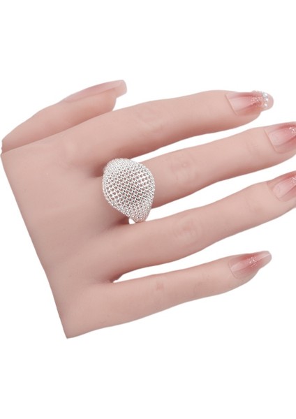 Içi Boş Yuvarlak Top Yüzük, Tatlı ve Serin Örgü Işaret Parmağı Yüzüğü, Sade Açık Bant. (Yurt Dışından) fiyatları