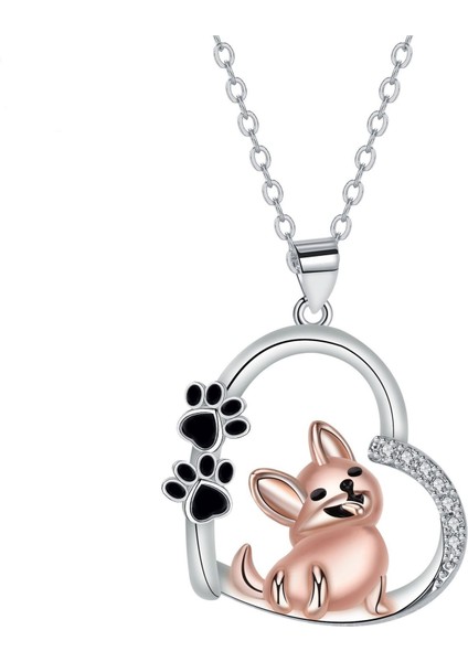 Sevimli Kalp Şeklinde Evcil Köpek Kolye Ucu (Yurt Dışından)