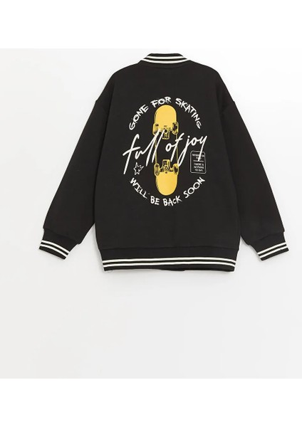 Lcw Kids Siyah Baskılı Erkek Çocuk Kalın Kolej Ceket fiyatları