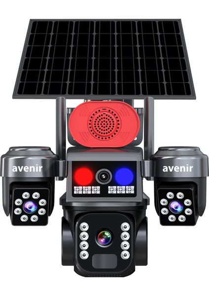 AV-S463 Beyaz 3 Kameralı Sim Kartlı 4g Güneş Enerjili Solar Kamera fiyatları