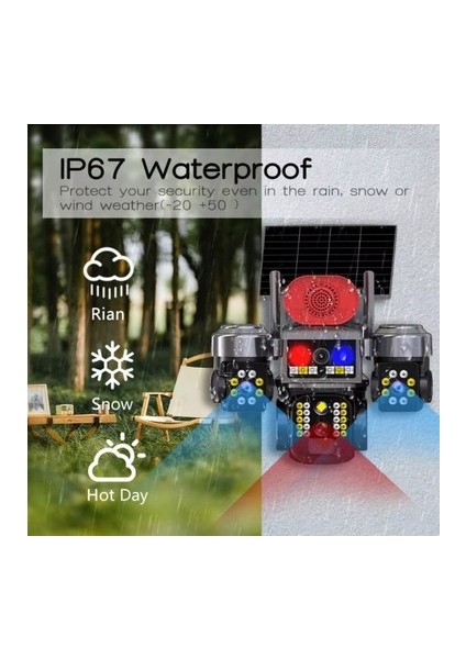 AV-S463 Beyaz 3 Kameralı Sim Kartlı 4g Güneş Enerjili Solar Kamera fırsatları