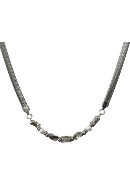 Düzensiz Köprücük Kemiği Zinciri, Erkekler Için Yılan Kemiği Kolye, Çiftler Için Solmayan Gerdanlık (Yurt Dışından)