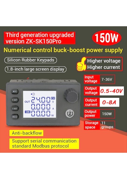 SK150PRO Buck Boost Dönüştürücü Gerilim Trafosu Güç Kaynağı (Yurt Dışından) modelleri