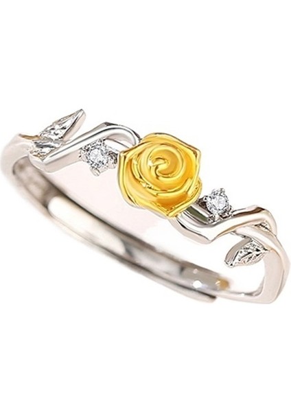 Gül ve Unicorn Çift Yüzükler, Hem Erkekler Hem De Kadınlar Için S925 Ayar Gümüş. (Yurt Dışından)