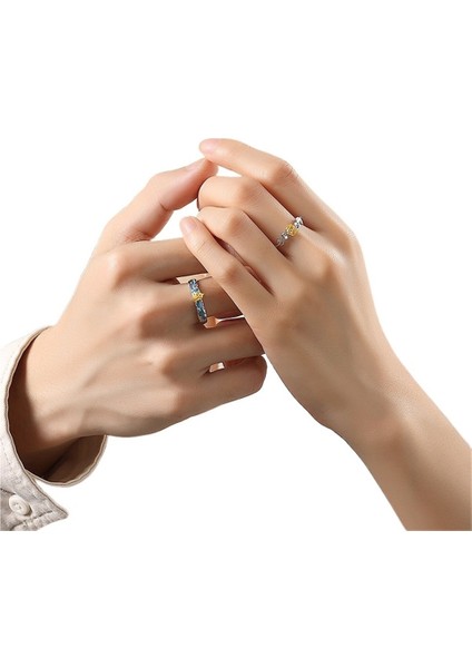 Gül ve Unicorn Çift Yüzükler, Hem Erkekler Hem De Kadınlar Için S925 Ayar Gümüş. (Yurt Dışından) modelleri