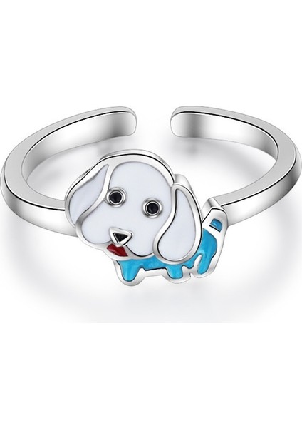 Yavru Köpek Yüzüğü, Kadın Yüzüğü, Moda Yüzüğü, Serçe Parmak Yüzüğü (Yurt Dışından)