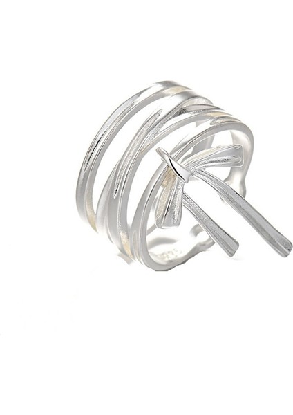 Bale Tarzı Kurdele Fiyonklu Narin Yüzük Ayarlanabilir Yüzük (Yurt Dışından)