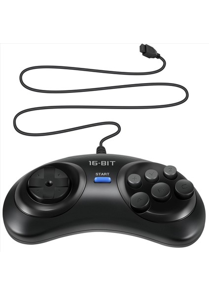 Sega Genesis Için 16 Bit Saplı 2 Adet Oyun Kumandası (Yurt Dışından)