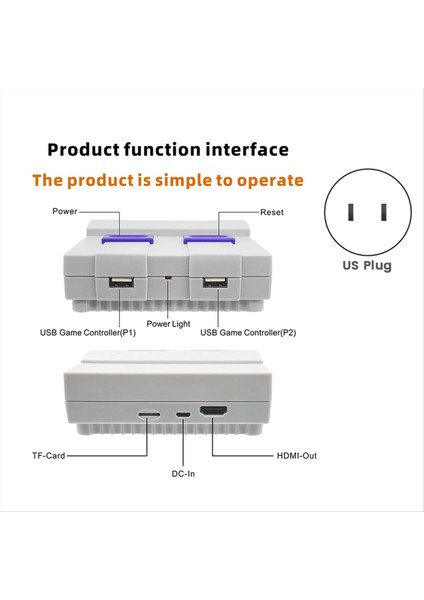 SNES821 Retro Oyun Konsolu 2.4g Kablolu Dahili 821 Oyunları Abd Fişi Için (Yurt Dışından) fiyatları