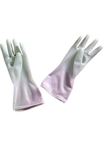 Ev ve Mutfak Için Değişen Renkli Aşınmaya Dayanıklı Eldiven (Yurt Dışından)