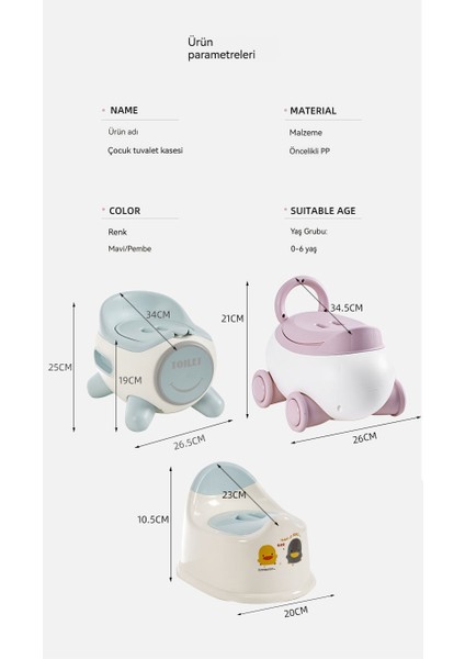 Çocuklar Için Iç Kovası Olan Kalınlaştırılmış Tuvalet Kabı, Çizgi Filmli Klozet (Yurt Dışından) fiyatları