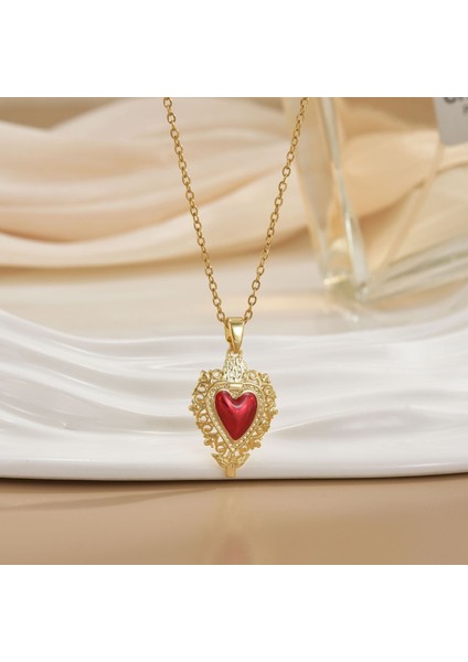 Yeni Kıdemli Işık Duygusu Lüks Titanyum Çelik Kolye Kadın Niş Tasarım Baharatlı Kız Inci Zinciri Moda Yüz Aksesuarları ile (Yurt Dışından)