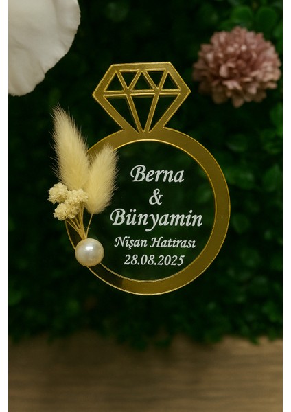 Uv Baskı Pleksi Magnet Söz, Nişan, Nikah, Düğün, Kına 10 Adet