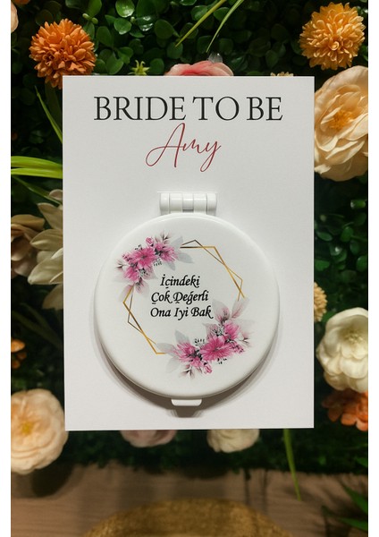 Uv Baskı Hediyelik Ayna Söz, Nişan, Nikah, Düğün, Kına 10 Adet