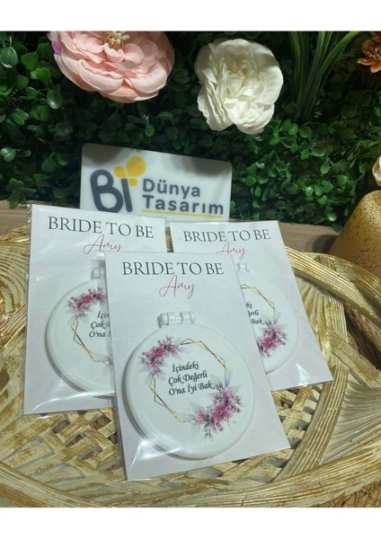 Uv Baskı Hediyelik Ayna Söz, Nişan, Nikah, Düğün, Kına 10 Adet modelleri