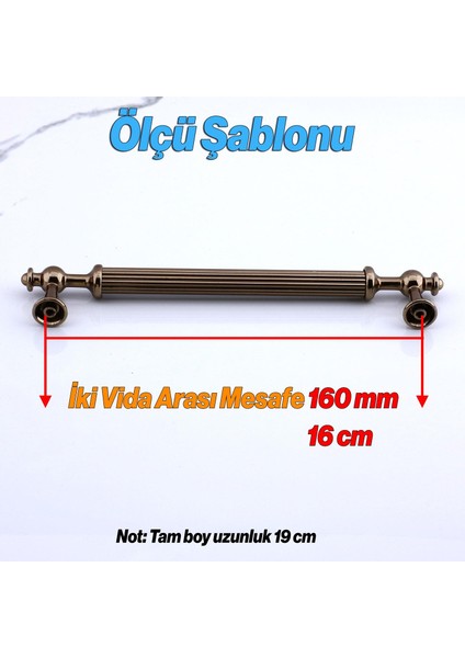 Mobilya Çekmece Mutfak Dolabı Dolap Kulpları Kulpu Kulpları Çizgili Bronz Metal Kulp 160 mm fiyatları