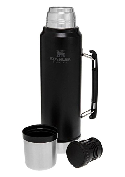 2 Adet Stanley Legendary Klasik Vakumlu Termos Matte Black 1 Litre