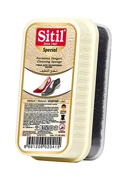 3 Adet Sitil Parlatıcı Sünger Kutulu Natürel