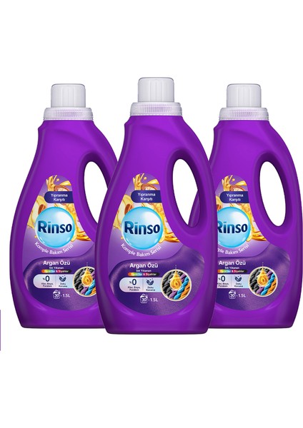 Sıvı Çamaşır Deterjanı Komple Bakım Serisi Argan Özü Renkliler ve Siyahlar Için 1.5 Lx3 fiyatları