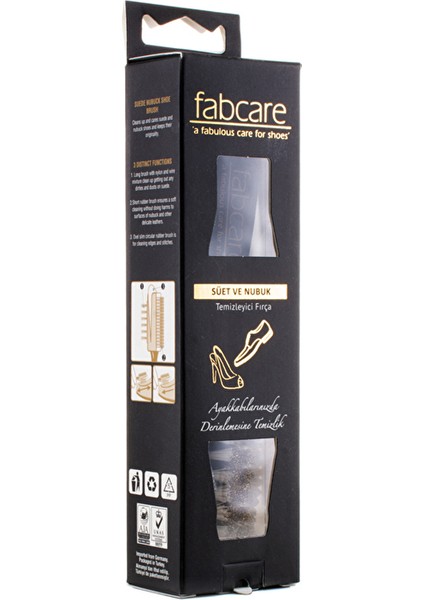 2 Adet Fabcare Suet Nubuk Fırçası (Kauçuk)