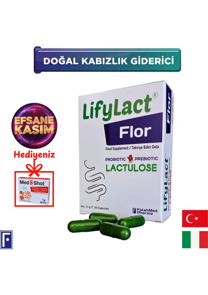 Flor Probiyotik Kapsül , , Prebiyotik , Laktuloz,