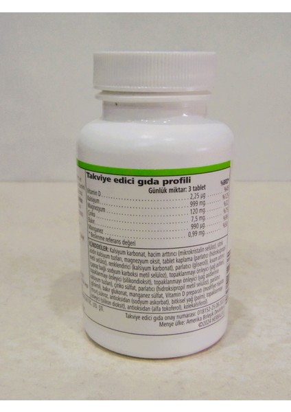 Xtra-Cal – Kalsiyum ve D Vitamini Içeren Takviye 90 Tablet fiyatları