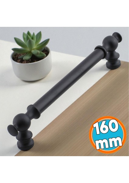 Mobilya Mutfak Çekmece Dolap Dolabı Kapak Kulpları Kulbu Kulpu 160 mm 160 cm Siyah Kulp Metal