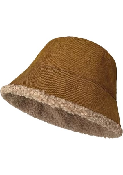 Sonbahar ve Kış Balıkçı Şapkası Sıcak Rüzgar Dayanıklı Peluş Şapka (Yurt Dışından)