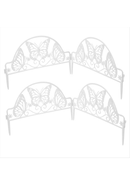 4pcs Açık Çit Bahçe Çit Sınır Çit Süsleme Çim Çit Noel Ağacı Süslemeleri Kenar Sınırları (Yurt Dışından)